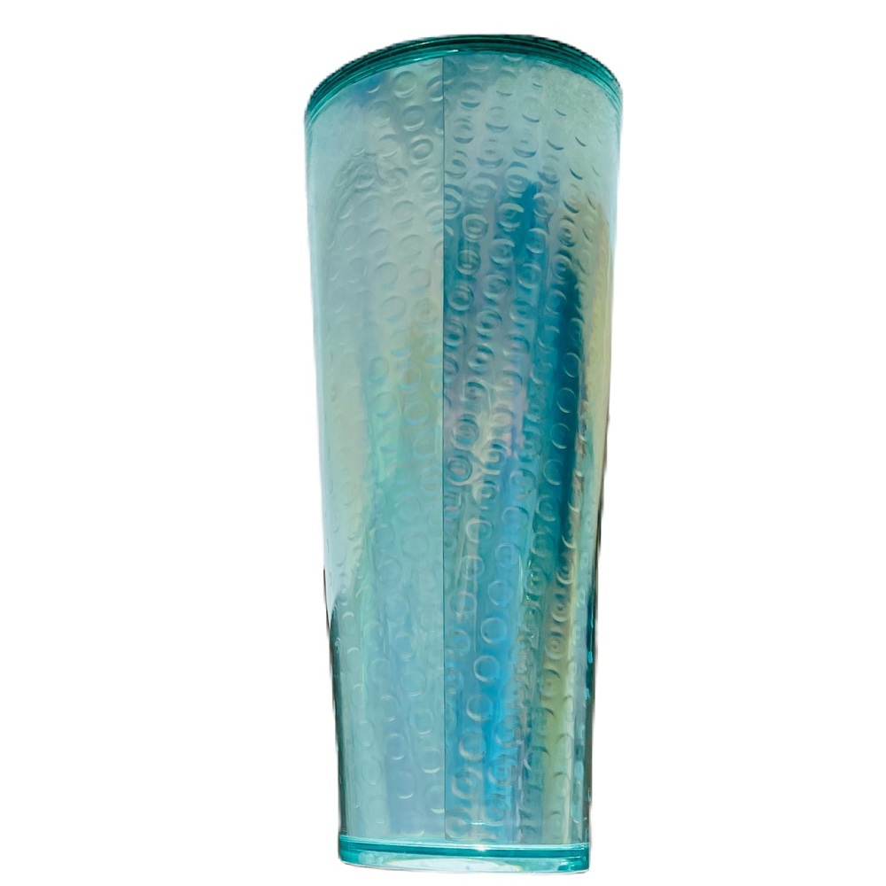 NWT Starbucks mint green purple iridescent Venti  Tumbler acrylic cup 24… - Picture 3 of 14